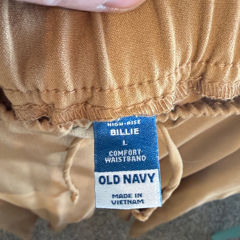 Old Navy Women's Tan Billie Pants - Picture 3 of 3